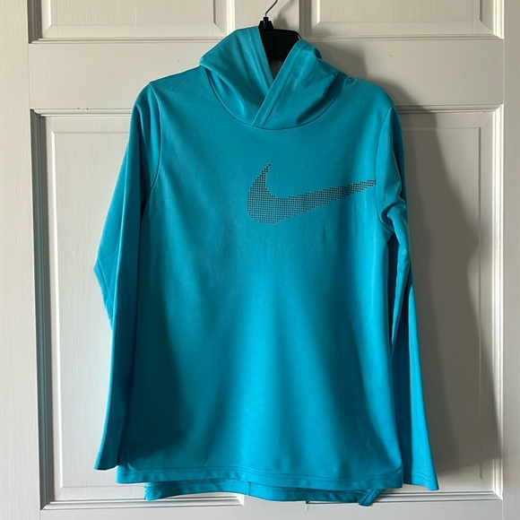 Nike Blue Hoodie With Stretch - Picture 1 of 7